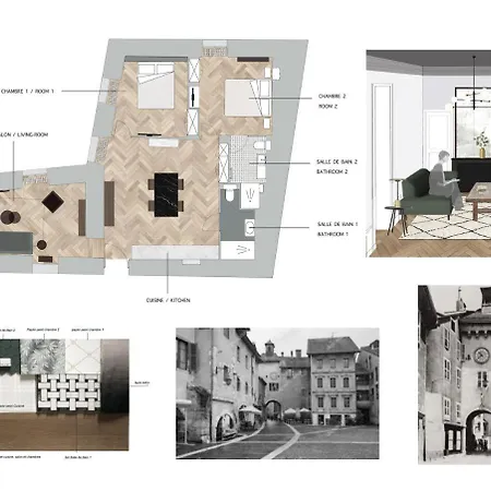Maison Paul & Romy- L'horloge Apartment Annecy
